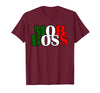 Italian Yeah B Mob Boss Italian Flag 1920s Costume Mafia Party T-Shirt - size chart