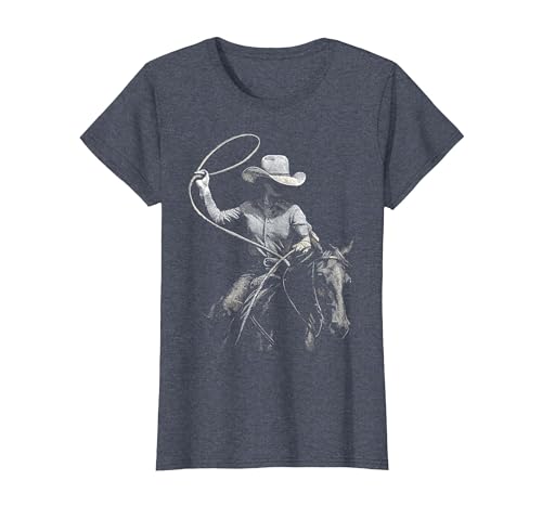 Cowgirl Western Rodeo Rodeo Cowgirl Western Horse T-Shirt - size chart