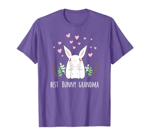 Cute Bunny Grandma Rabbit Grandmother T-Shirt — design detail