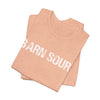 BARN SOUR Brand Horse Broke People Green Unisex Tee for Equestrians Horse Lovers Premium Cotton Made in USA - size chart