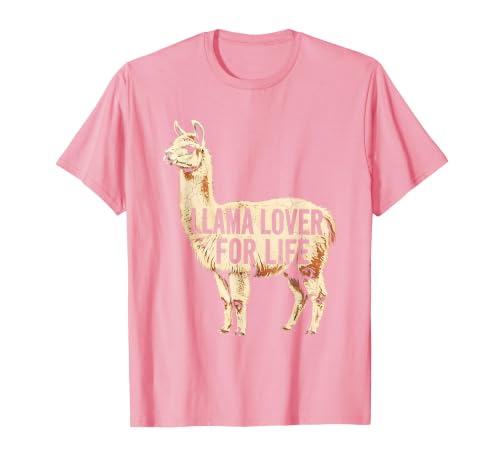 Mademark Llama Lover For Life Peru Graphic Design T-Shirt - size chart