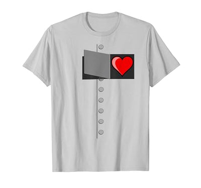 World of OZ Tin Man Heart T-Shirt-OZ Tinman Halloween Costume T-Shirt
