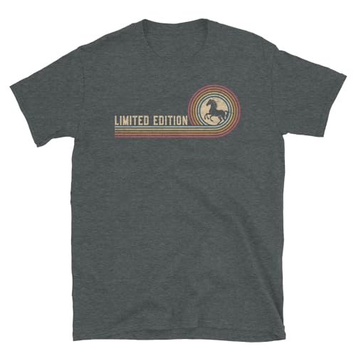 Generic Horse T-Shirt, Horse Vintage Sunset Retro Graphic Equestrian Riding #25D18 - size chart