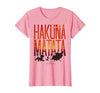 Disney Lion King Hakuna Matata Sunset Fill Trio Logo T-Shirt - size chart