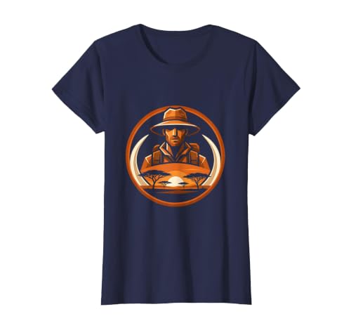 Mademark Safari Explorer Elephant Tusk Graphic Tee T-Shirt - Women - size chart