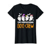 Halloween Tees for Women Men Kids Team Paraprofessional Boo Crew Ghost Halloween para Costume T-Shirt - size chart