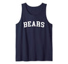 Bears - Designs Bears Tank Top - size chart