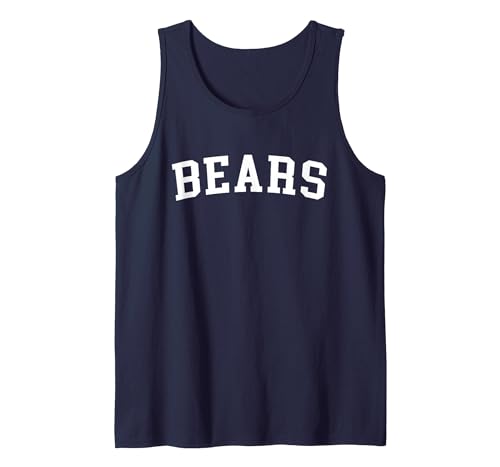 Bears - Designs Bears Tank Top - size chart