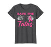 Amb Breast Cancer Awareness Month Warrior Survivor Save The Tatas Breast Cancer Pink Ribbon Skeleton Halloween T-Shirt -