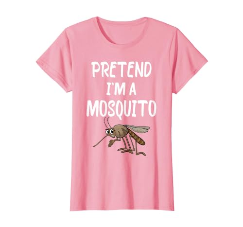 Pretend I'm A Mosquito Funny Halloween Costume Pretend I'm A Mosquito Funny Lazy Halloween Costume Party T-Shirt - size chart