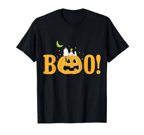 Peanuts Halloween Boo Pumpkin T-Shirt - size chart