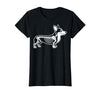 Halloween Corgi Skeleton Spooky Costume Corgi Skeleton Halloween T-Shirt - size chart