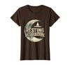 Mademark Resting Witch Face Halloween Design T-Shirt - size chart