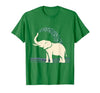 Mademark Elephant Spraying Water Raised Trunk Illustration T-Shirt - Men - size chart