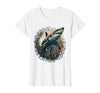 Mademark Shark Swimming Through School of Fish T-Shirt - size chart