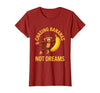 Mademark Chasing Bananas Not Dreams Funny Monkey Design T-Shirt - Women - size chart