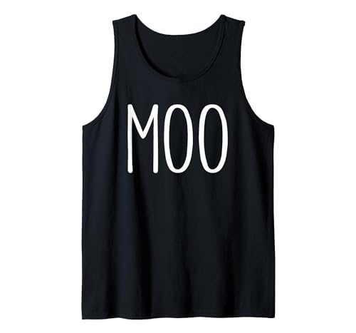 Moo Im A Cow Costume Shirts Moo Shirt Funny Adult Men Women Cow Goes Moo Costume Tank Top - size chart
