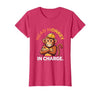 Mademark Head Monkey In Charge Circus Boss Design T-Shirt - Women - size chart