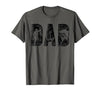 Fishing Gifts for Dad Father's Day Fisherman Fishing Dad Birthday Classic Bold Font Fish Daddy T-Shirt - size chart