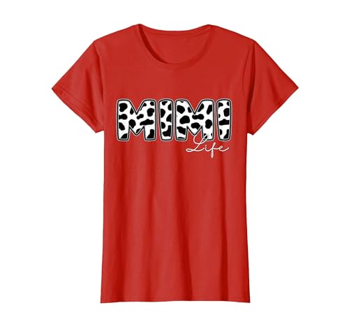 Cow Print Matching Family Apparel Mimi Life Cow Print Family Matching T-Shirt - size chart