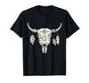 Buffalo Animals Gift Idea Bison Buffalo Skull Animal Design T-Shirt - size chart