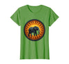 Mademark Elephant Silhouette Giant Sunset Graphic T-Shirt - Women - size chart