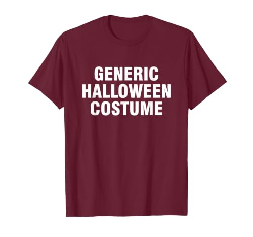 Generic Halloween Costume T-Shirt - size chart