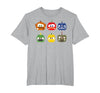 Disney Pixar Disney and Pixar's Cars Halloween Pumpkin Grid T-Shirt - size chart