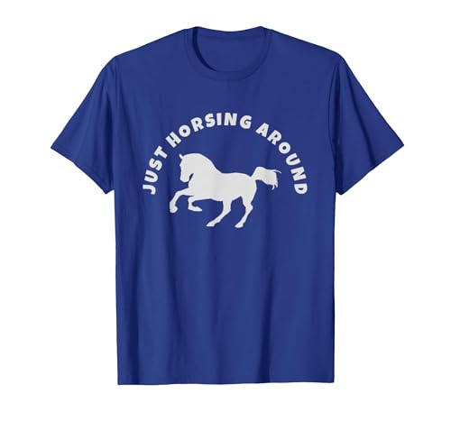 Horse Lovers Tees and Apparel Just Horsing Around Horse Lovers T-Shirt - Men - size chart