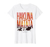 Disney Lion King Hakuna Matata Sunset Fill Trio Logo T-Shirt - size chart