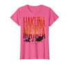 Disney Lion King Hakuna Matata Sunset Fill Trio Logo T-Shirt - size chart