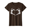 Halloween Tees for Women Men Kids Skeleton Hands Heart Halloween Rock Costume Men Women Kids T-Shirt - size chart