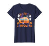 Spooky Camp-O-Ween Ghosts and Campfire Apparel Happy Camp-O-Ween Halloween Camping Ghosts and Campfires T-Shirt - size chart