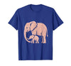 Mademark Mama Elephant Trunk Wrapped Around Baby T-Shirt - Men - size chart