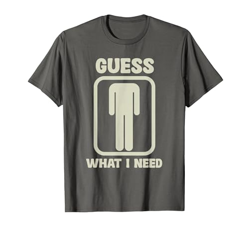 Humor Head Halloween Party Fun Guess What I Need Head Graphic T-Shirt - size chart