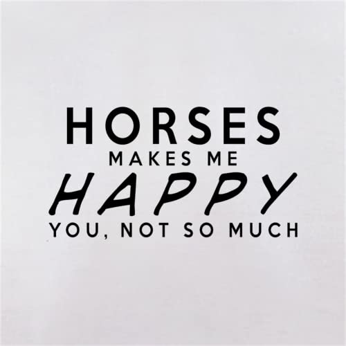 Dressdown Horses Makes Me Happy - Mens Premium Cotton T-Shirt - size chart