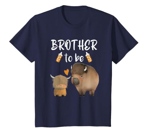 Cute Animal Buffalo Baby Shower For Brother To Be Brother to Be Buffalo Baby Shower Bison for Boy Or Girl T-Shirt - size