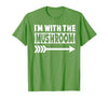 Funny Lazy & Easy Halloween Couple Costume Tee I'm with The Mushroom Halloween Costume Mushroom Halloween T-Shirt - size