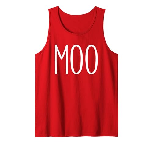 Moo Im A Cow Costume Shirts Moo Shirt Funny Adult Men Women Cow Goes Moo Costume Tank Top - size chart