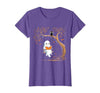 Halloween Ghost Swing Reading Vintage Ghost Swing Reading Book Swinging Halloween Costume T-Shirt - size chart