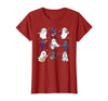 Halloween Music Teacher Ghost Music Lover Cute Ghost Cat Playing Musical Halloween Music Teacher T-Shirt - size chart