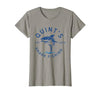 Funny Quints Shark Fishing Vintage Quint's Shark Fishing 1975 Retro T-Shirt - size chart