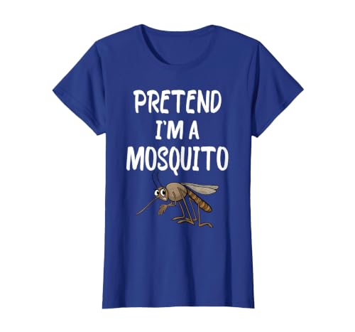 Pretend I'm A Mosquito Funny Halloween Costume Pretend I'm A Mosquito Funny Lazy Halloween Costume Party T-Shirt - size chart
