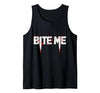 Bite Me Vampire - Easy Halloween Costumes Vampire Bite Me Last Minute Easy Halloween Costume Tank Top - size chart
