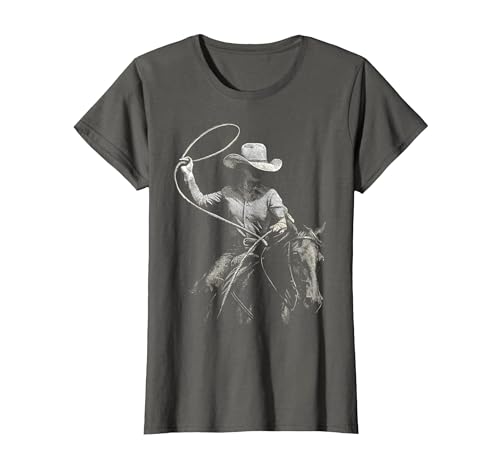 Cowgirl Western Rodeo Rodeo Cowgirl Western Horse T-Shirt - size chart