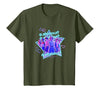 Stranger Things Starcourt Mall Vintage Neon Group Portrait T-Shirt - size chart