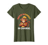 Mademark Head Monkey In Charge Circus Boss Design T-Shirt - Women - size chart
