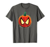 Marvel Spider-Man Halloween Spooky Pumpkin Jack-o'-Lantern T-Shirt - size chart