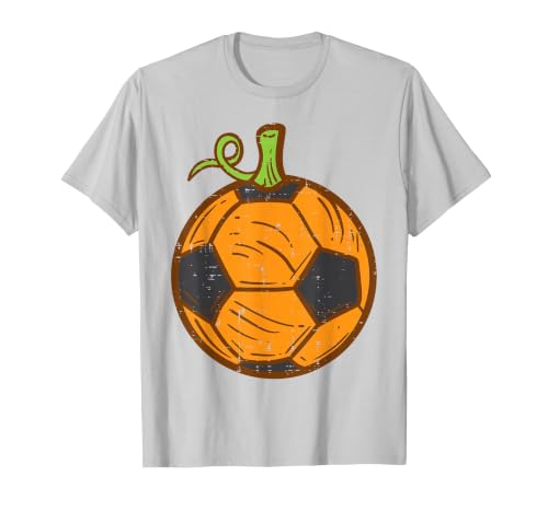 Halloween Shirts For Women Men Kids Boys Girls Halloween Soccer Ball Pumpkin Football Costume Boys Kids Men T-Shirt - size