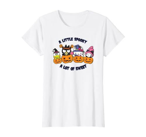 SANRIO Hello Kitty and Friends Halloween A Little Spooky T-Shirt - size chart